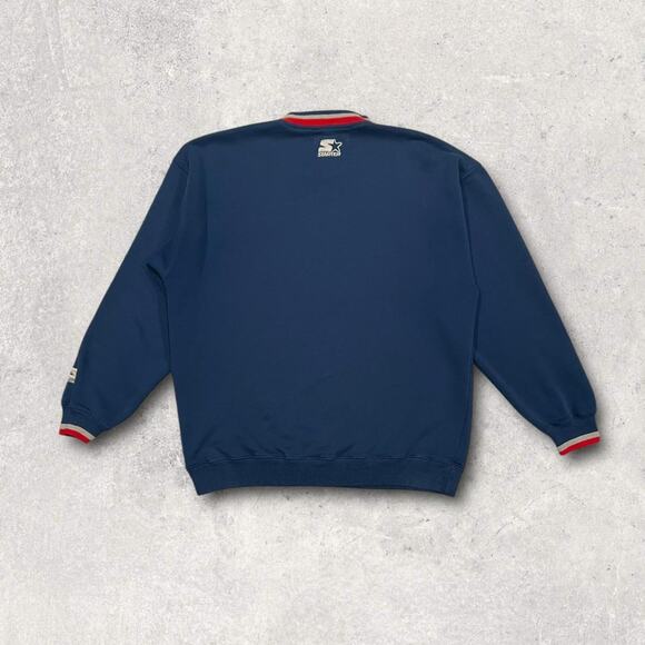 ★ Starter x NFL (Vintage) 90’s New England Patriots Crewneck Sweatshirt ★ - Picture 3 of 7